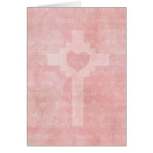 Faith Hope and Love Christian Cards