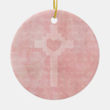 Faith Hope and Love Christian Christmas Ornaments