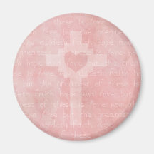 Faith Hope and Love Christian Magnets