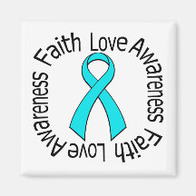 Faith Love Awareness Addiction Recovery Refrigerator Magnets