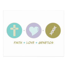Faith Love Genetics Post Card