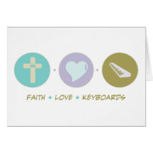 Faith Love Keyboards Cards