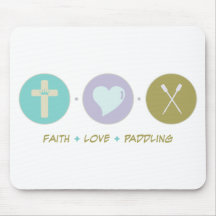 Faith Love Paddling Mouse Mats