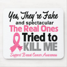 Fake and Spectacular - Breast Cancer Mouse Mat