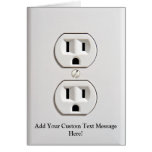 Fake Electrical Outlet Card