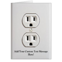 Fake Electrical Outlet Card