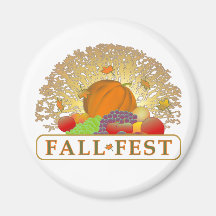 Fall and Autumn Festival Merchandise Refrigerator Magnets