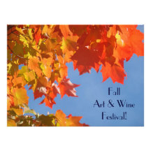 Fall Art & Wine Festival! event Invitation Cards
