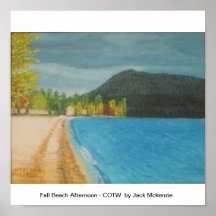 Fall Beach Afternoon - COTW Posters