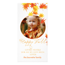 Fall Custom Photo Card
