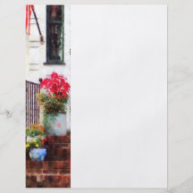 Fall Flowers in Fancy Pots Flyer Design