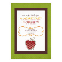Fall Harvest Party Invitations
