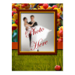 Fall In Love Custom Wedding Photo Postcard