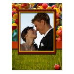 Fall In Love Wedding Photo Postcard