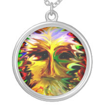 Fall Leaf Face Custom Necklace