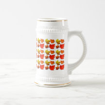 Fall leaf pattern coffee mug