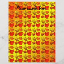 Fall leaf pattern flyer