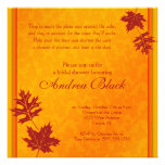 Fall Leaves Bridal Shower Invitation
