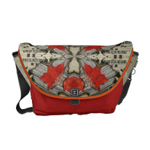 Fall Leaves Manuscript Variation Commuter Bag