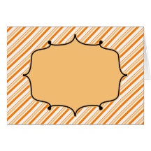 Fall Monogramming Tag Greeting Cards