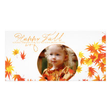 Fall Photo Card Template