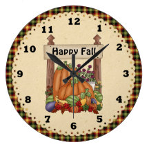 Fall Pumpkin Clock