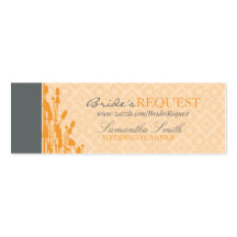 Fall Sophisticate Skinny Business Card