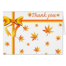Fall Thank You - Card