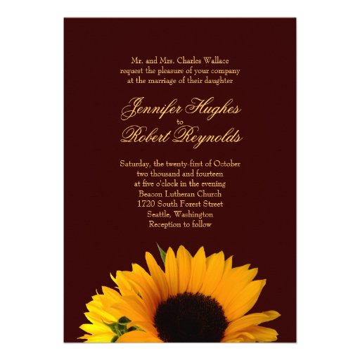 Fall Wedding Invitation