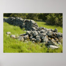 Fallen Rock Wall Print