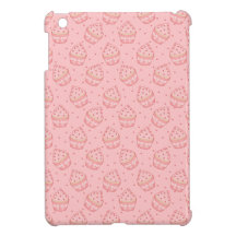 Falling Heart Cupcake Pattern iPad Mini Cases