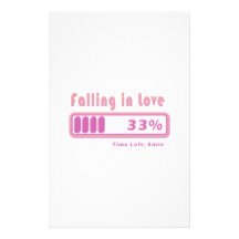 Falling in Love percentage Stationery