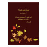 Falling Leaves Wedding Invitation
