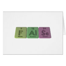False-F-Al-Se-Fluorine-Aluminium-Selenium.png Greeting Cards