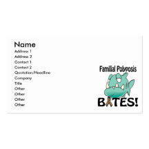 Familial Polyposis BITES (brown) Business Card Template