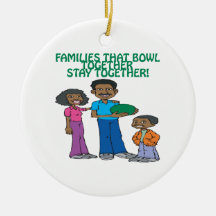 Families That Bowls Together Christmas Ornaments