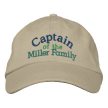 Family Captain Cap 2 by SRF - Template Embroidered Hats