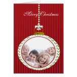 Family Christmas Holiday Photo Card Cute Chevron