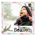 family christmas potriat photo card personalised invite