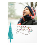 family christmas potriat photo card personalised invites