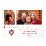 family christmas potriat photo card invites