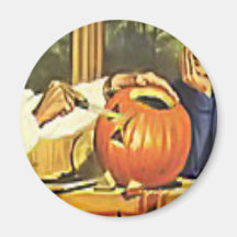 Family fun at Halloween Fridge Magnets