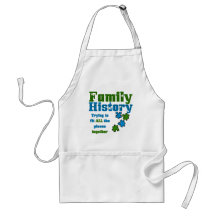 Family History Puzzle Aprons
