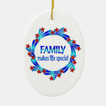 Family Makes Life Special Ornaments