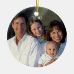 Family Photo Musical Red & Green Birds Chandelier Christmas Ornament