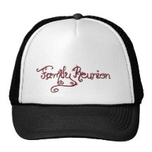 FAMILY REUNION VINEY SCRIPT TEXT TRUCKER HAT