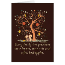 Family Tree Humour Greeting Card