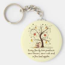 Family Tree Humour Key Chain