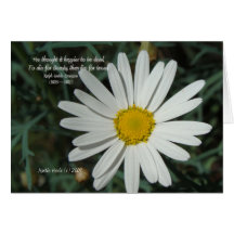 Famous Words: Beauty - White Daisy Card Series (8)