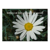 Famous Words: Peace - White Daisy Card Series (7)